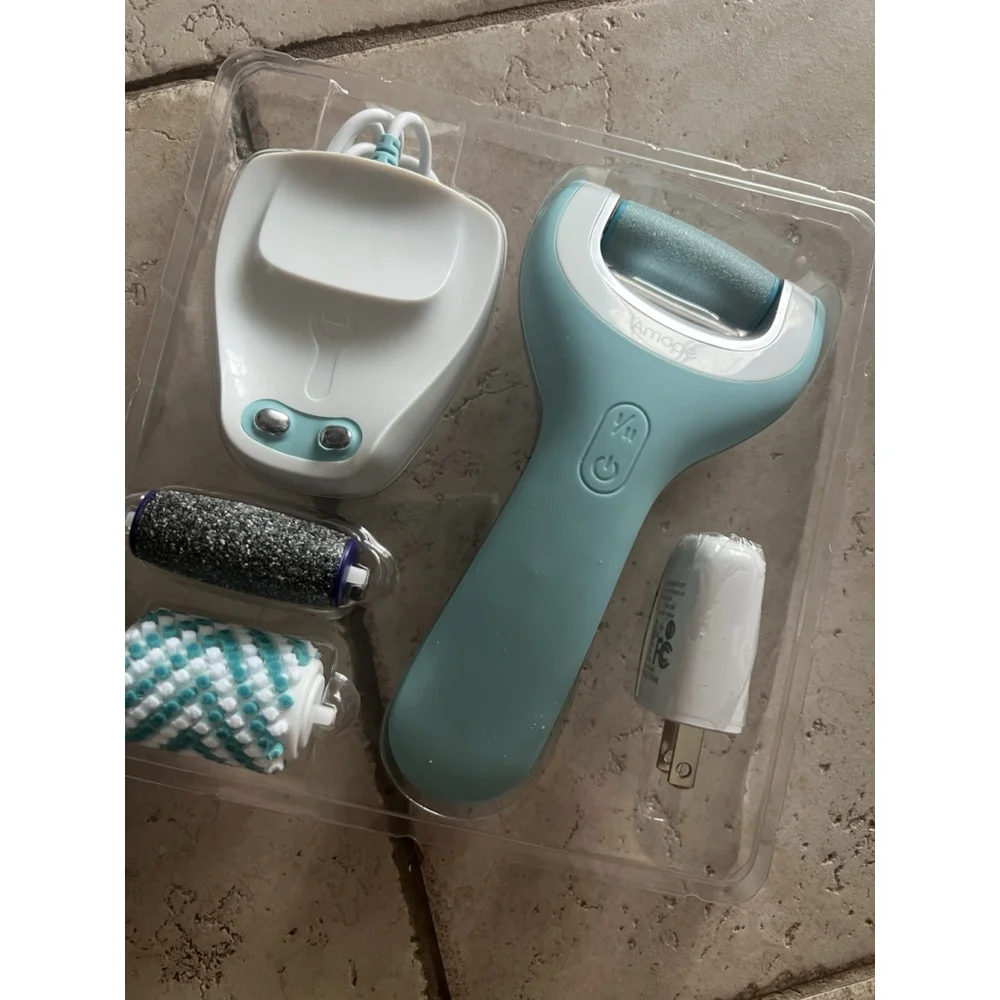 Amope Pedi Perfect Pro Rechargeable Foot File - Wet & Dry Callus Remover